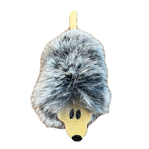 Harry the Mouse Rabbit Fur Handmade Natural Cat Toy