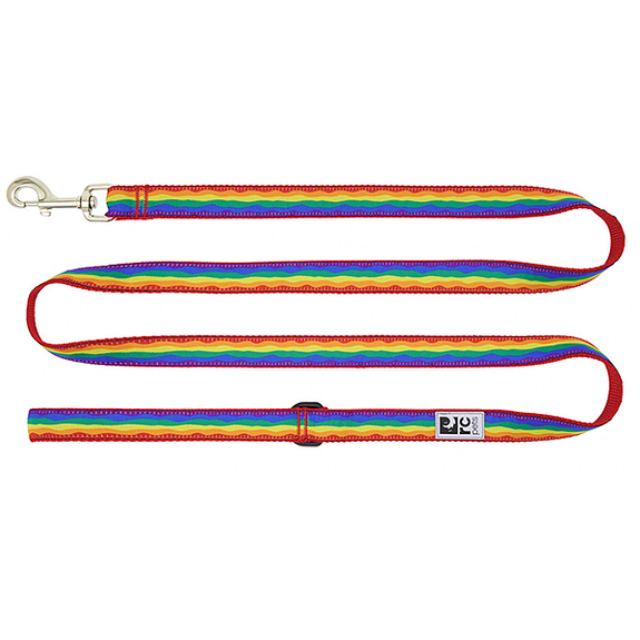 Dog Leash with Reflective Label Horizon Rainbow Pattern