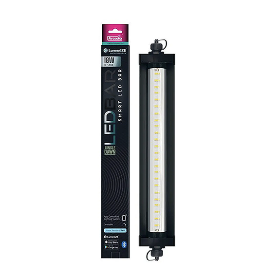 LumenIZE Jungle Dawn Smart LED Bar App Controlled 12 Inch 18 Watt T5 Reptile Lighting Kit
