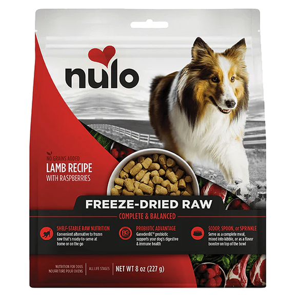 Lamb Recipe with Raspberries Freeze-Dried Raw Grain-Free Dog Food