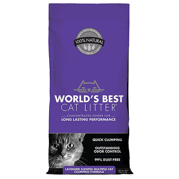 Multiple Cat Lavender Scented Corn-Based Clumping Formula Cat Litter