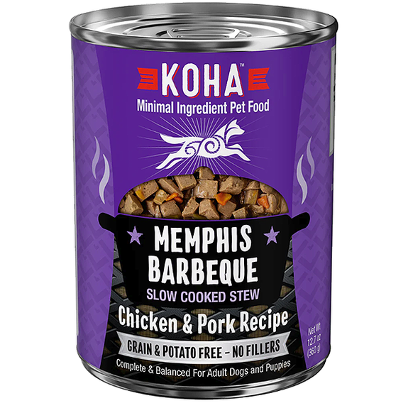Memphis Barbecue Slow Cooked Stew with Chicken & Pork Grain-Free Canned Dog Food