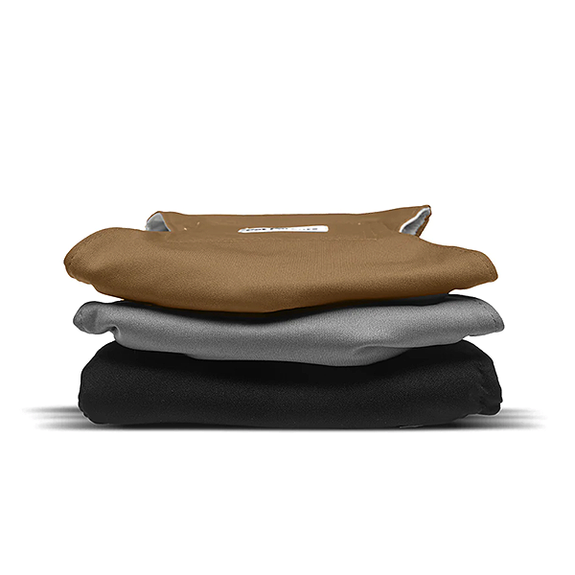 Premium Washable Belly Bands Male Wrap Dog Diapers Natural 3-Pack Tan, Grey & Black