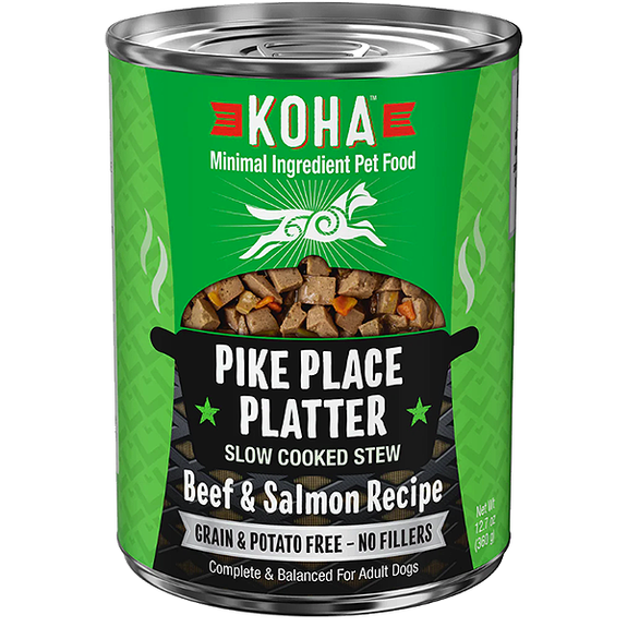 Pike Place Platter Slow Cooked Stew with Beef & Salmon Grain-Free Canned Dog Food