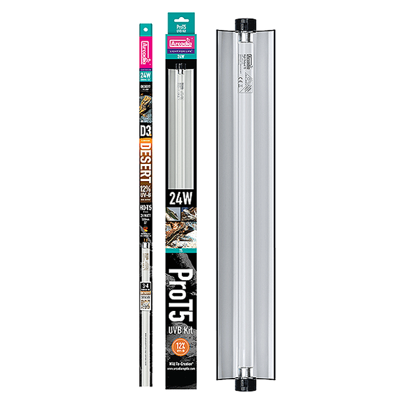 Pro T5 Desert 12% UVB 36 Inch 39 Watt Lighting Kit for Reptiles