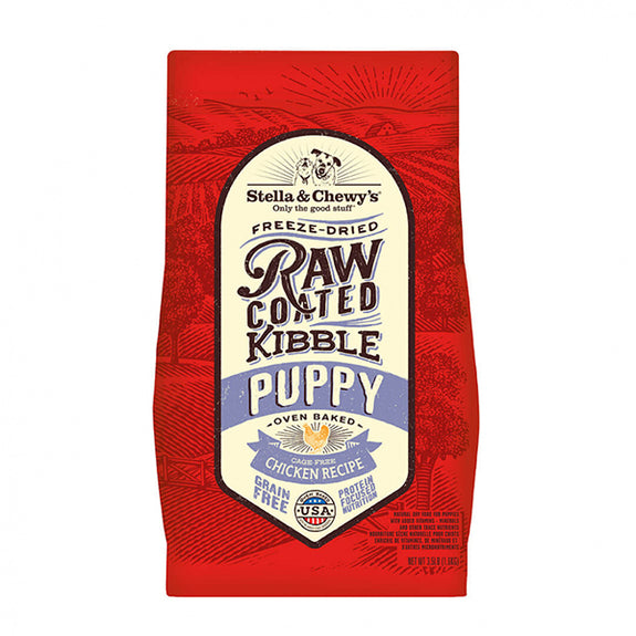 Raw Coated Kibble Cage-Free Chicken Recipe Puppy Dry Grain-Free Dog Food