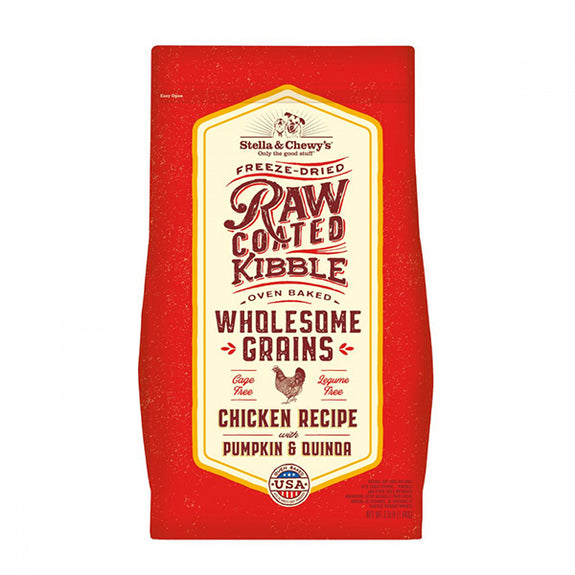 Raw Coated Kibble With Wholesome Grains Cage Free Chicken, Pumpkin & Quinoa Recipe Dry Dog Food