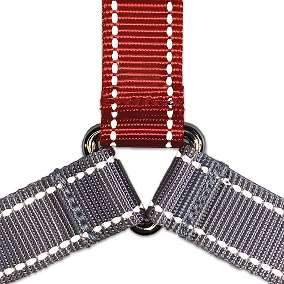 Flash Reflective Wonder Walker No Pull Body Halter Dog Harness Red