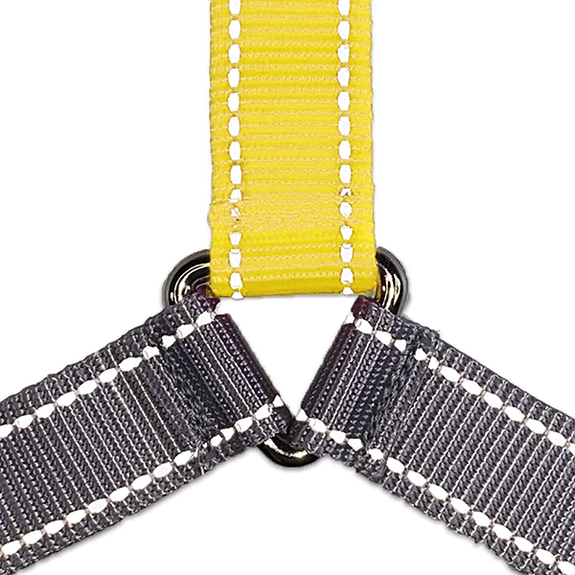 Flash Reflective Wonder Walker No Pull Body Halter Dog Harness Yellow