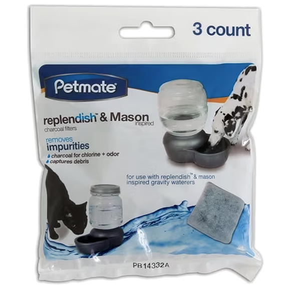 Replendish Water Fountain Charcoal Replacement Filters