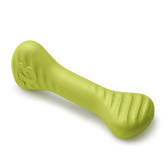 Bounce Bone Natural Rubber Green Durable Dog Toy