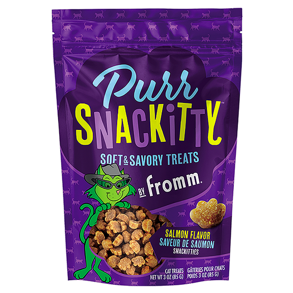 Purr Snackitty Soft & Savory Salmon Flavor Grain-Free Cat Treats