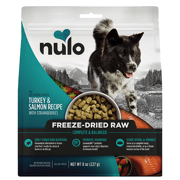 Salmon & Turkey Recipe with Strawberries Freeze-Dried Raw Grain-Free Dog Food