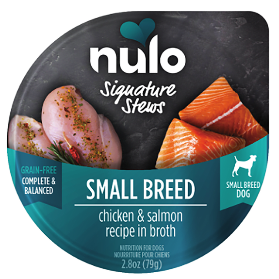 Signature Stews Small Breed Chicken & Salmon Recipe in Broth Grain-Free Wet Cup Dog Food