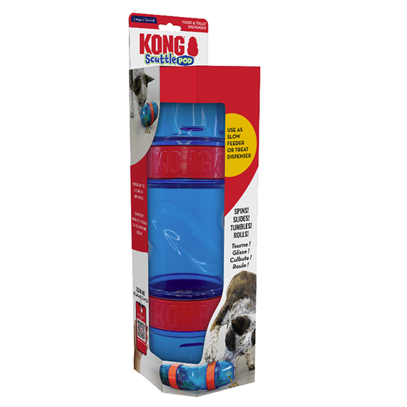 Scuttle Pod Adjustable Slow Feeding Dog Toy