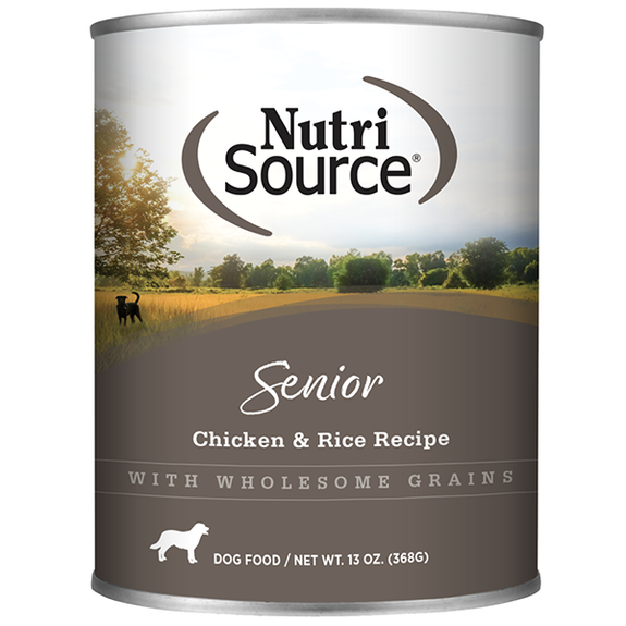 Chicken & Rice Recipe Wet Canned Senior Dog Food