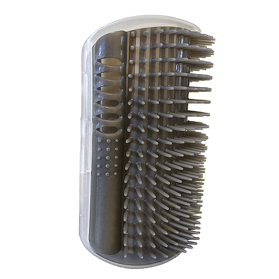 SPOT Silver Vine Self Groomer Wall-Attachable Cat Brush & Toy