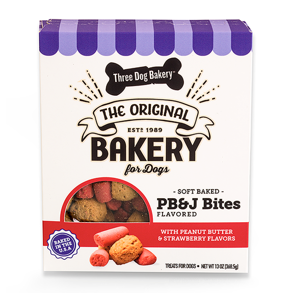 Soft Baked Classic Cookie Bites Peanut Butter & Strawberry Jelly Dog Treats