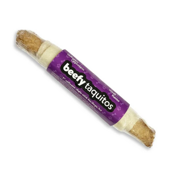 Steak Beefy Taquitos Dog Chew