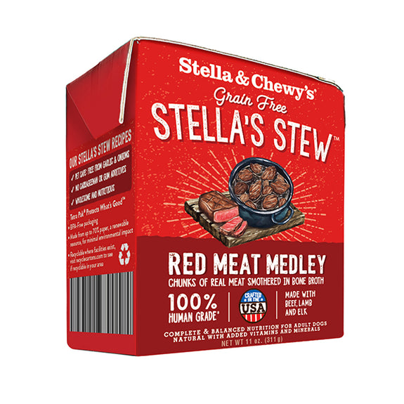 Stella's Stew Red Meat Medley Recipe Grain-Free Wet Food for Dogs