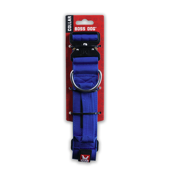 Boss Tactical Heavy Duty Dog Collar Blue