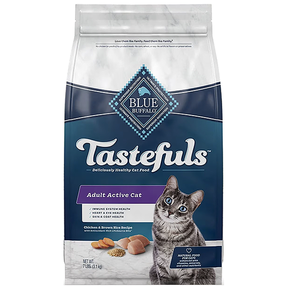 Tastefuls Adult Active Cat Chicken & Brown Rice Recipe Dry Cat Food