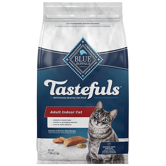 Tastefuls Adult Indoor Salmon & Brown Rice Recipe Dry Cat Food
