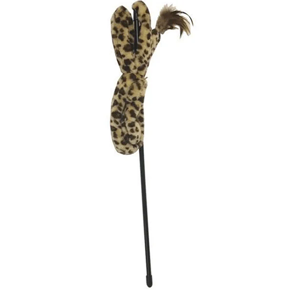 Tiger Tail with Feather Wand Teaser Cat Toy