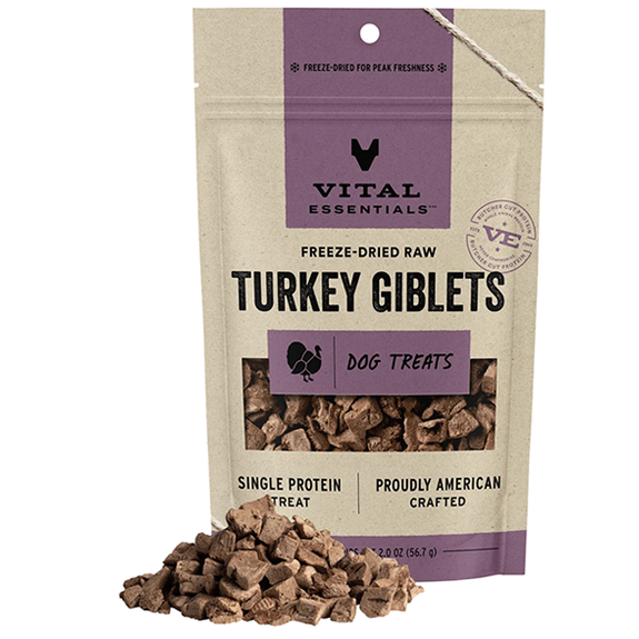 Turkey Giblets Freeze-Dried Grain-Free Dog Treats