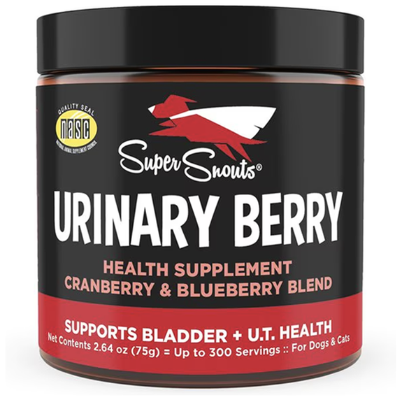 Super Snouts Berry Cranberry Urinary & Bladder Support Powder Supplement for Dogs