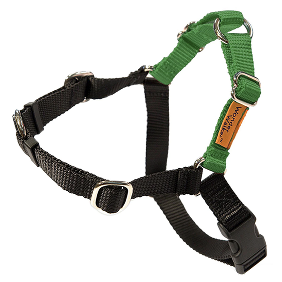 Wonder Walker No-Pull Body Halter Dog Harness Green