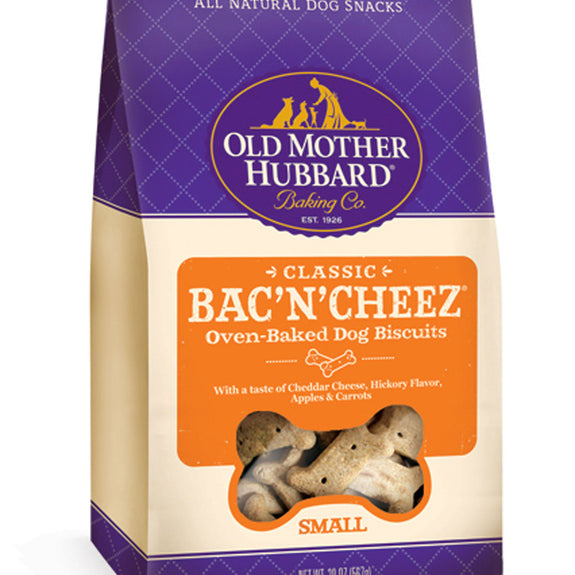 Old Mother Hubbard Crunchy Classic Natural BacNCheez Biscuits Dog Treats