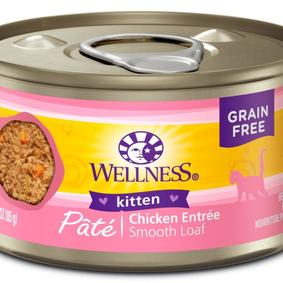 Wellness Complete Health Natural Grain Free Kitten Health Chicken Recipe Wet Canned Cat Food