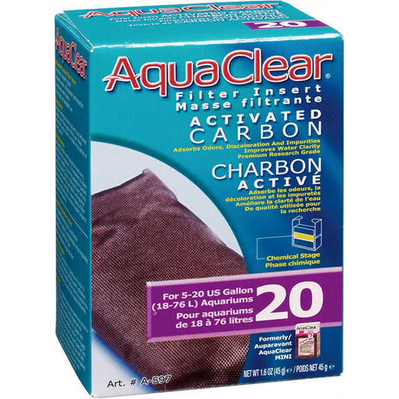 Activated Carbon Filter Insert for AquaClear 20 Power Filter
