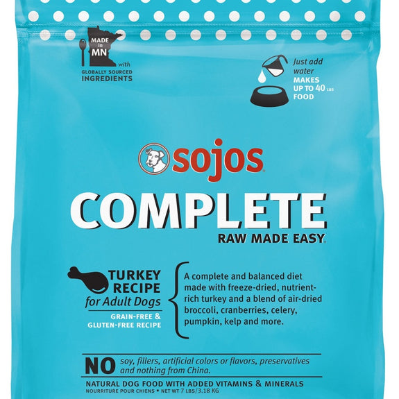 Sojos Complete Turkey Dog Food Mix