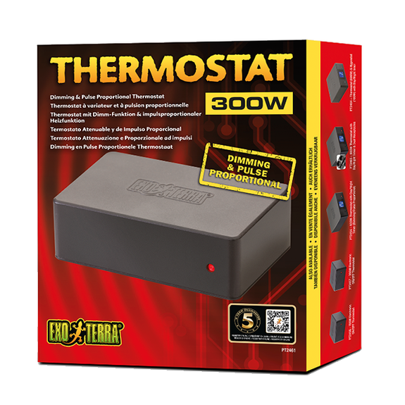 Electronic Reptile Thermostat with Dimming & Pulse Proportional 300 Watt