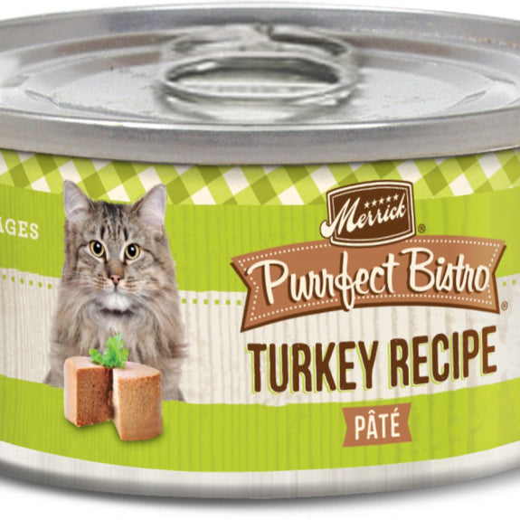 Merrick Purrfect Bistro Turkey Pate Grain Free Canned Cat Food