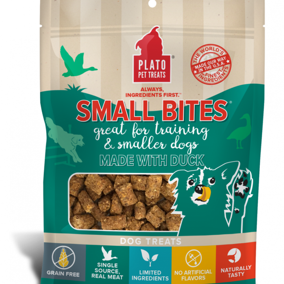 Plato Small Bites Duck Dog Treats