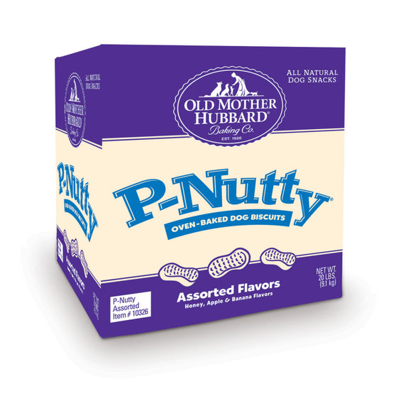Old Mother Hubbard Crunchy Classic Natural P-Nutty Assorted Flavor Dog Biscuits