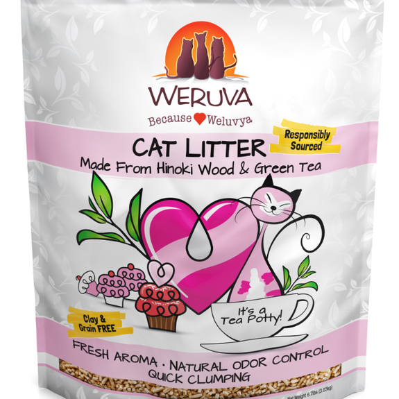 Weruva It's a Tea Party Hinoki Wood and Green Tea Cat Litter