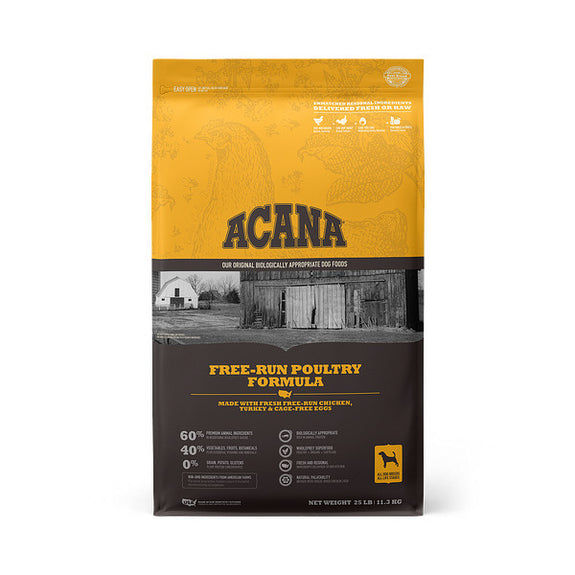 ACANA Free Run Poultry Formula Grain Free Dry Dog Food