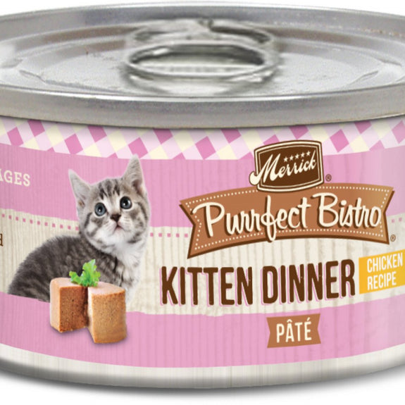 Merrick Purrfect Bistro Grain Free Kitten Dinner Canned Cat Food