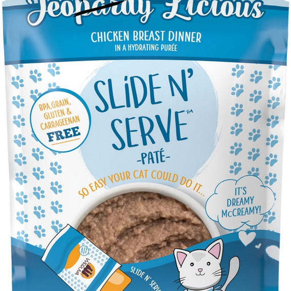Weruva Slide N' Serve Grain Free Jeopurrdy Licious Chicken Dinner Wet Cat Food Pouch