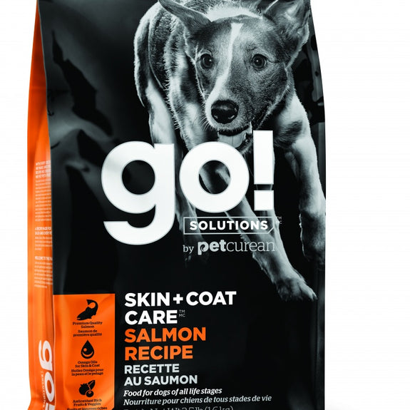Petcurean Go! Solutions Skin + Coat Care Salmon Recipe Dry Dog Food