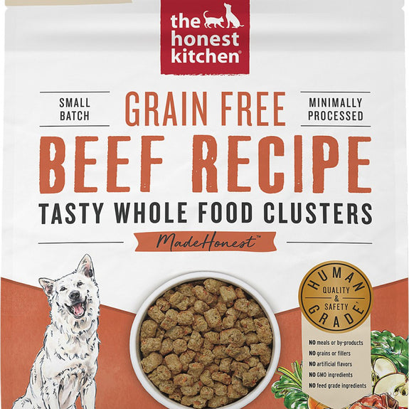 The Honest Kitchen Grain Free Beef Recipe Whole Food Clusters Dry Dog Food