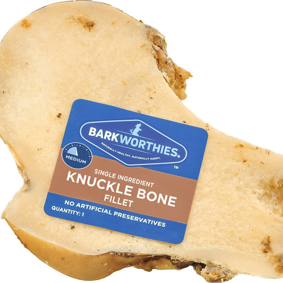 Barkworthies Knuckle Bone Beef Fillet Dog Chew for Medium & Large Breed Dogs