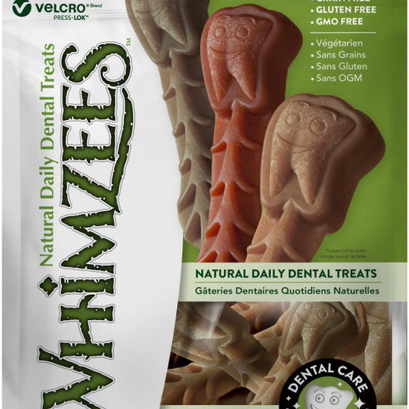 Whimzees Brushzees Natural Daily Dental Small Breed Dog Treats