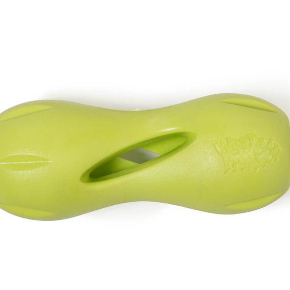 Qwizl Treat Dispensing Dog Chew Toy Green