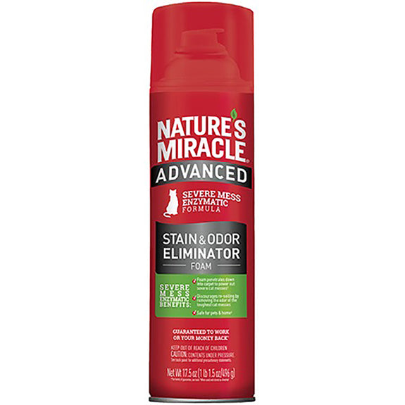 Just for Cats Advanced Stain & Odor Eliminator Foam Cleaning Solution