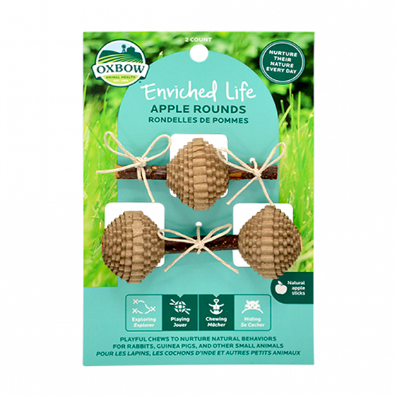 Enriched Life Apple Rounds Small Animal Chew Toy